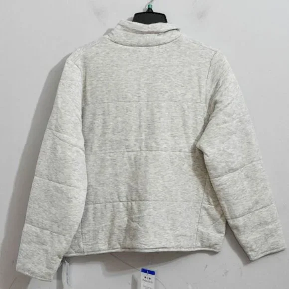 Three Dots Ladies' Quilted Jacket GRAY - Picture 5 of 9